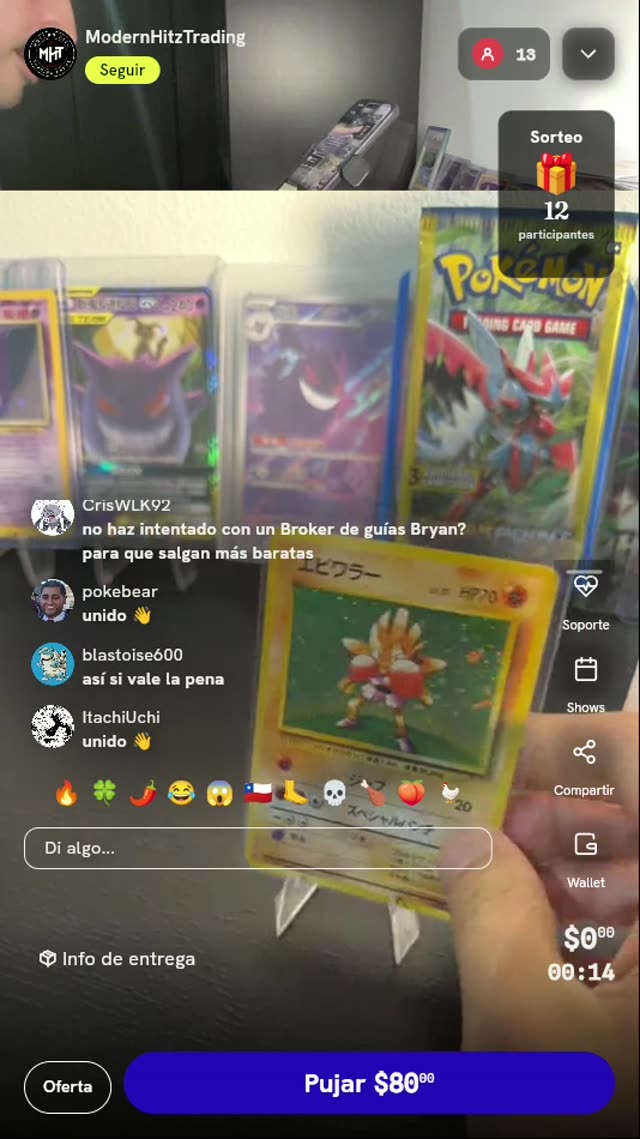 Carta Pokémon Hitmonchan Holo Japonesa