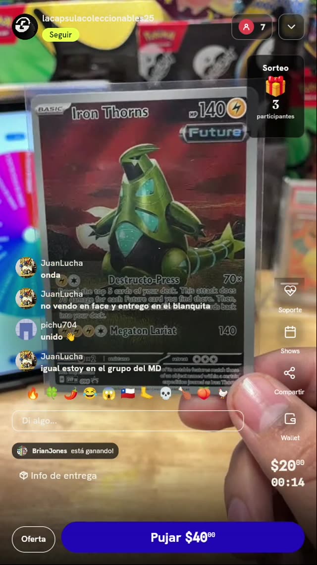 Carta Pokémon Iron Thorns Promo SVP 098