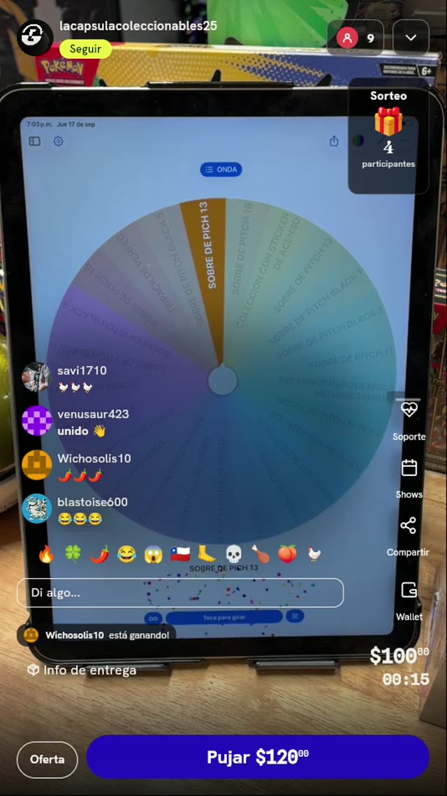 Giro de Ruleta Pokémon TCG