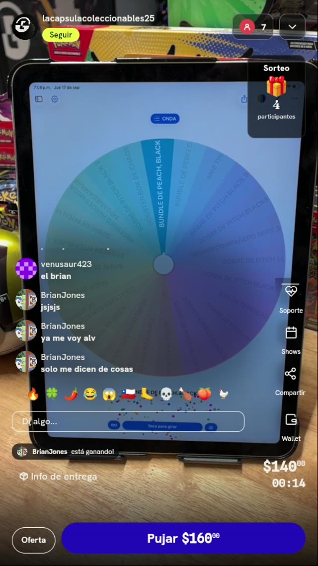 Giro de Ruleta Pokémon TCG