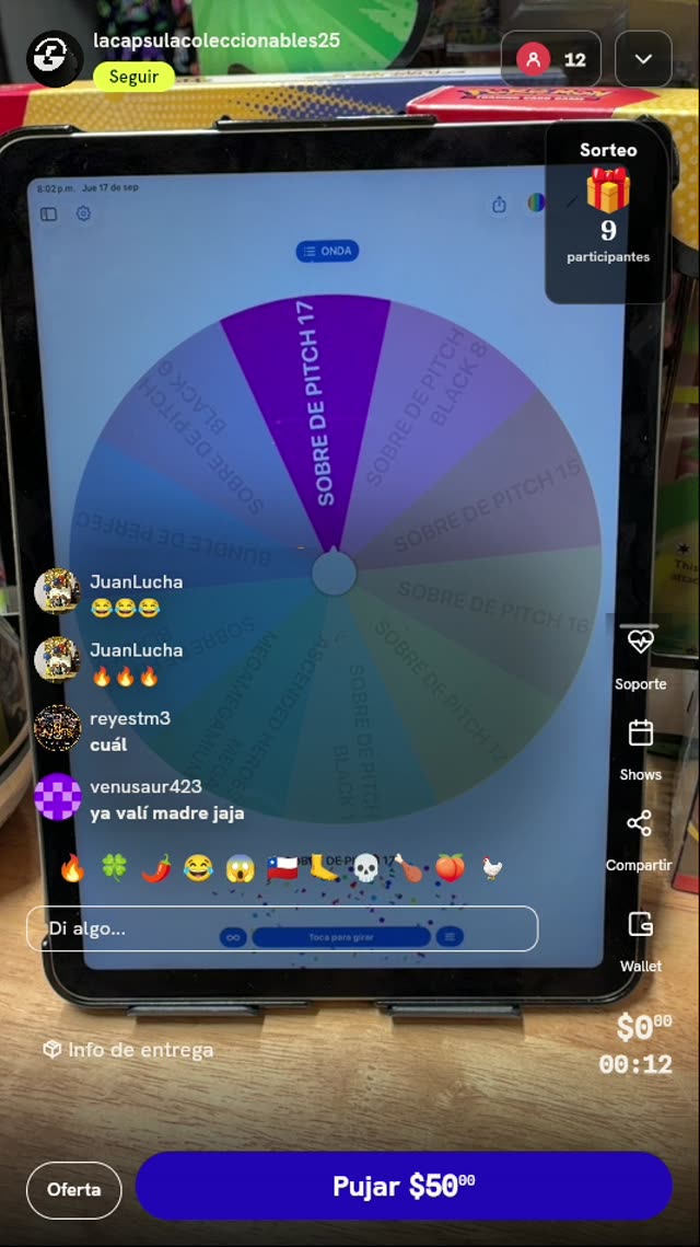 Giro de ruleta Pokémon TCG