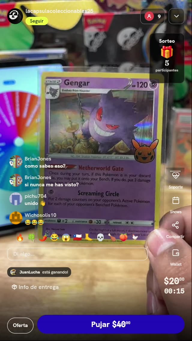 Carta Pokémon Gengar Trick or Trade