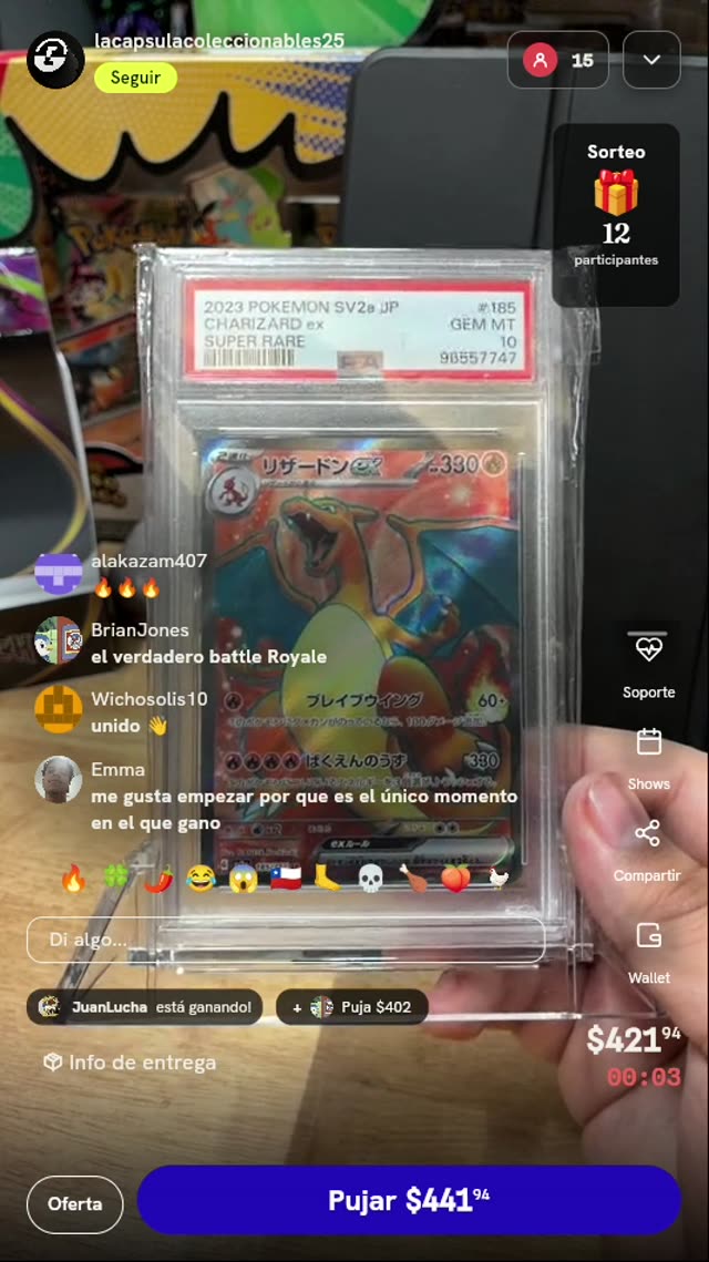 Charizard ex #185/165 PSA 10