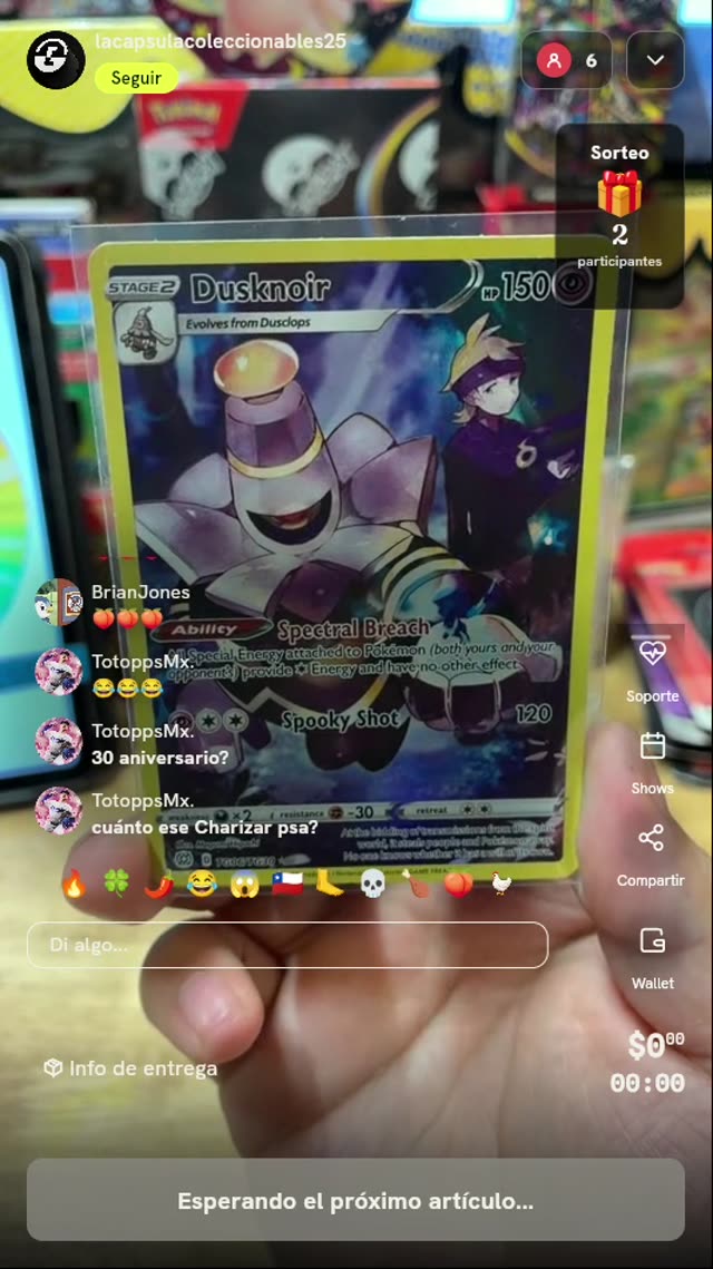 Carta Pokémon Dusknoir TG06/TG30