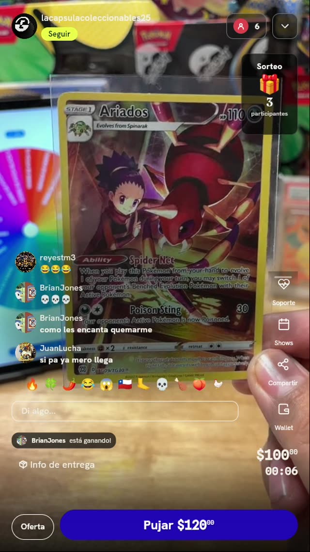 Carta Pokémon Ariados TG09/TG30