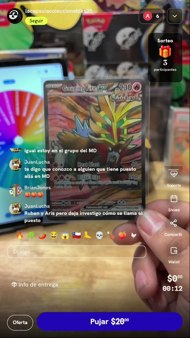 Carta Gouging Fire ex Ultra Rare