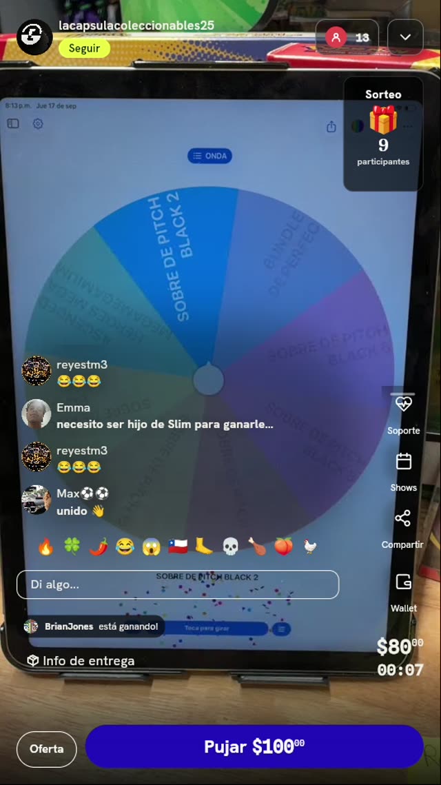 Tiro en Ruleta Pokémon TCG