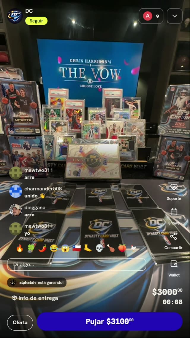 Sobres Misteriosos DC Dynasty Card Vault