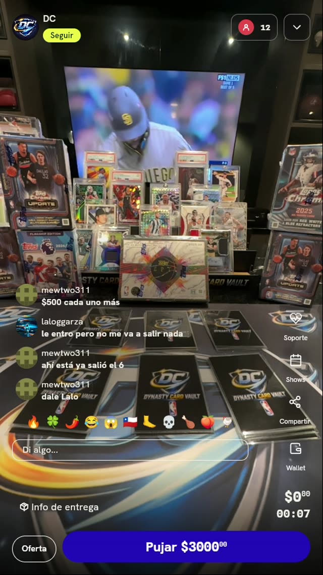 Sobre Sorpresa DC Dynasty Card Vault