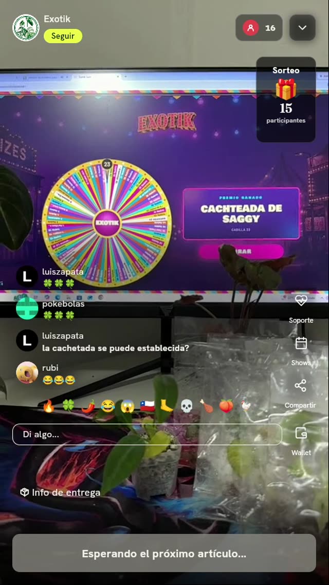 5 Giros en Ruleta Exotik