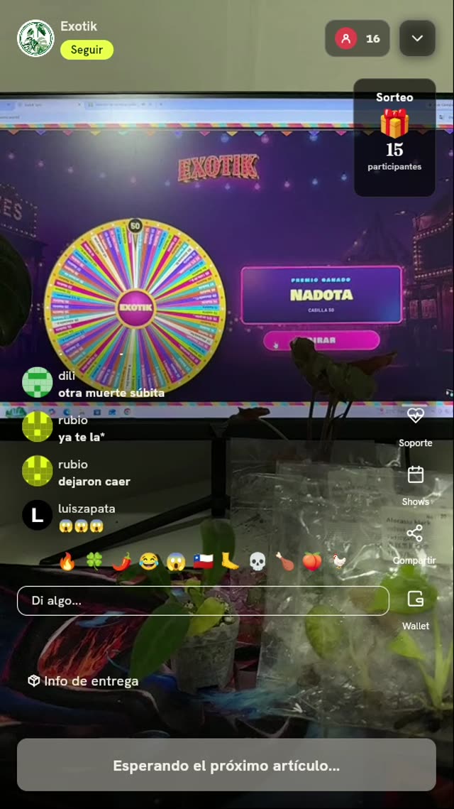 Tiros de Ruleta de Plantas