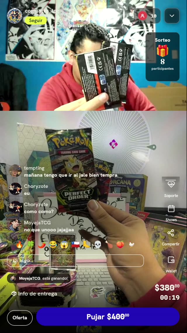 Batalla de sobres Pokémon TCG