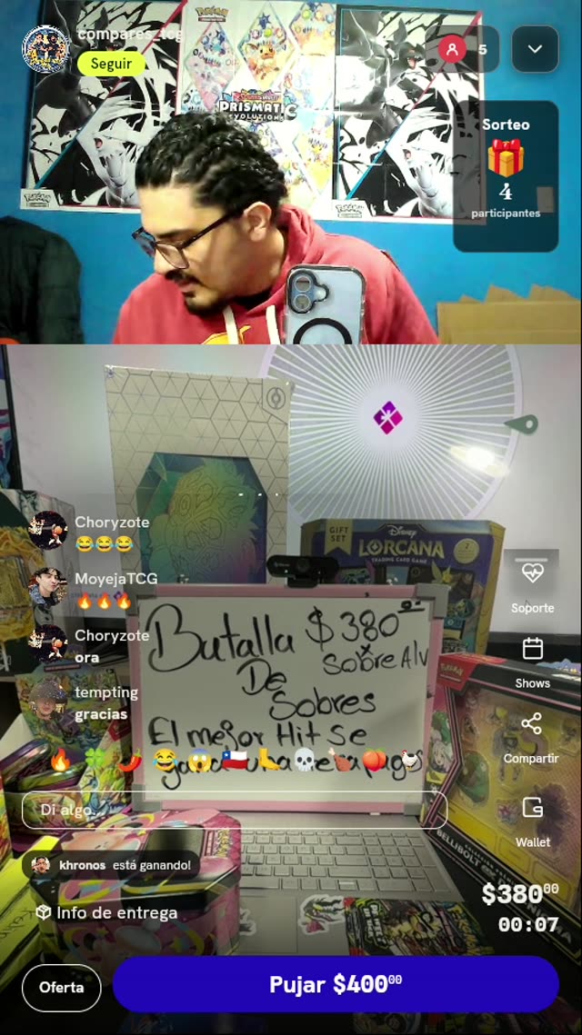 Batalla de Sobres Pokémon TCG
