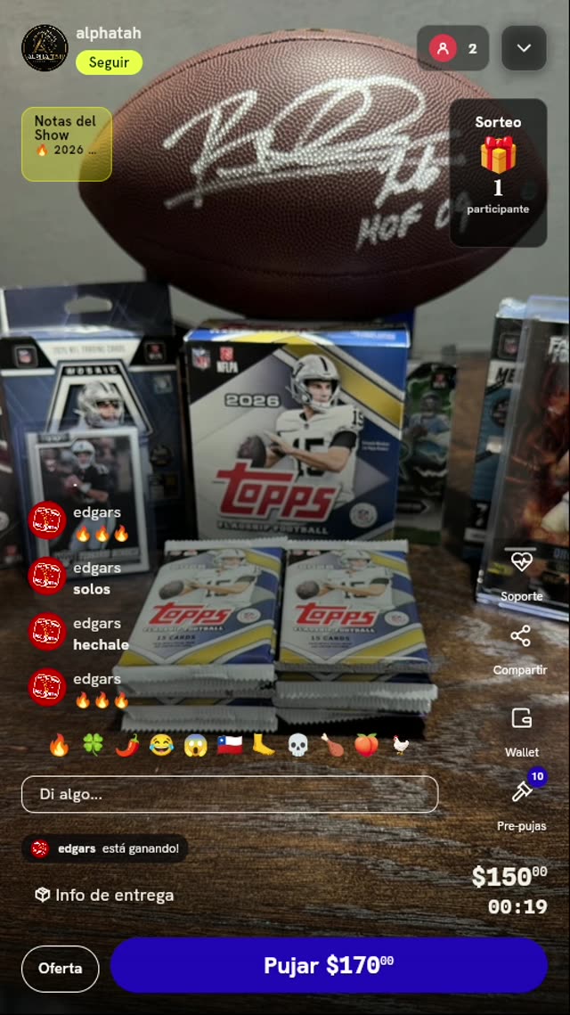 Sobres 2026 Topps Flagship Football