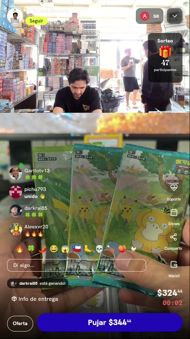 3 Sobres Pokémon 151 C Chino