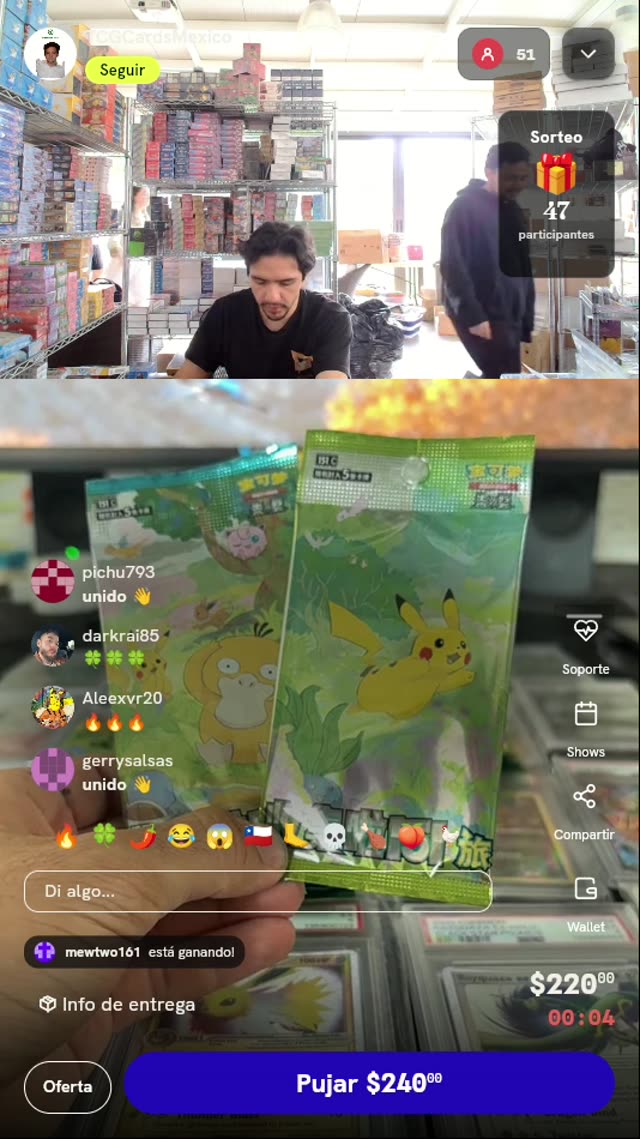 Sobres Pokémon 151 Chino Simplificado