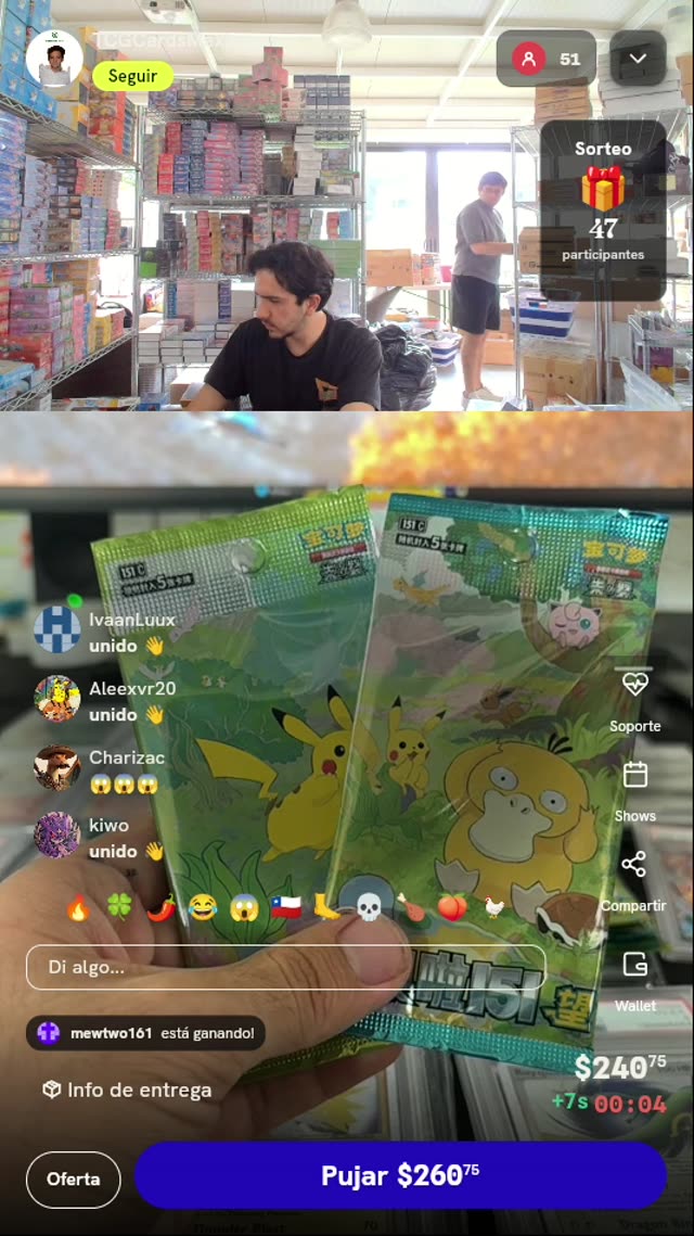Sobres Pokémon TCG 151 Chino