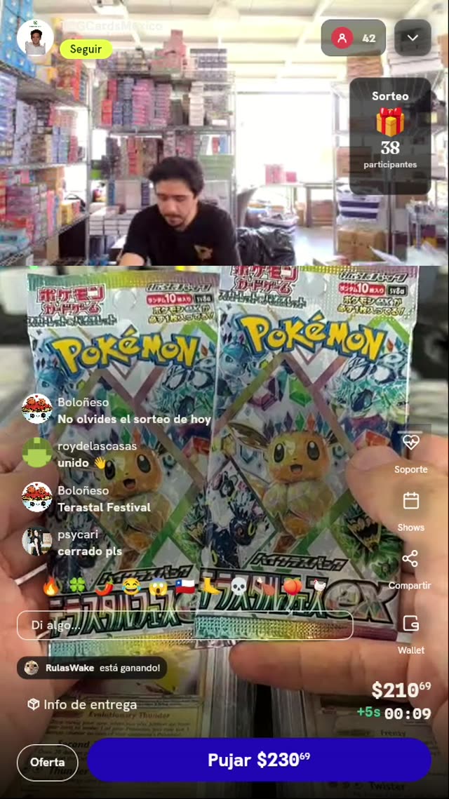 2 Sobres Pokémon Terastal Festival ex