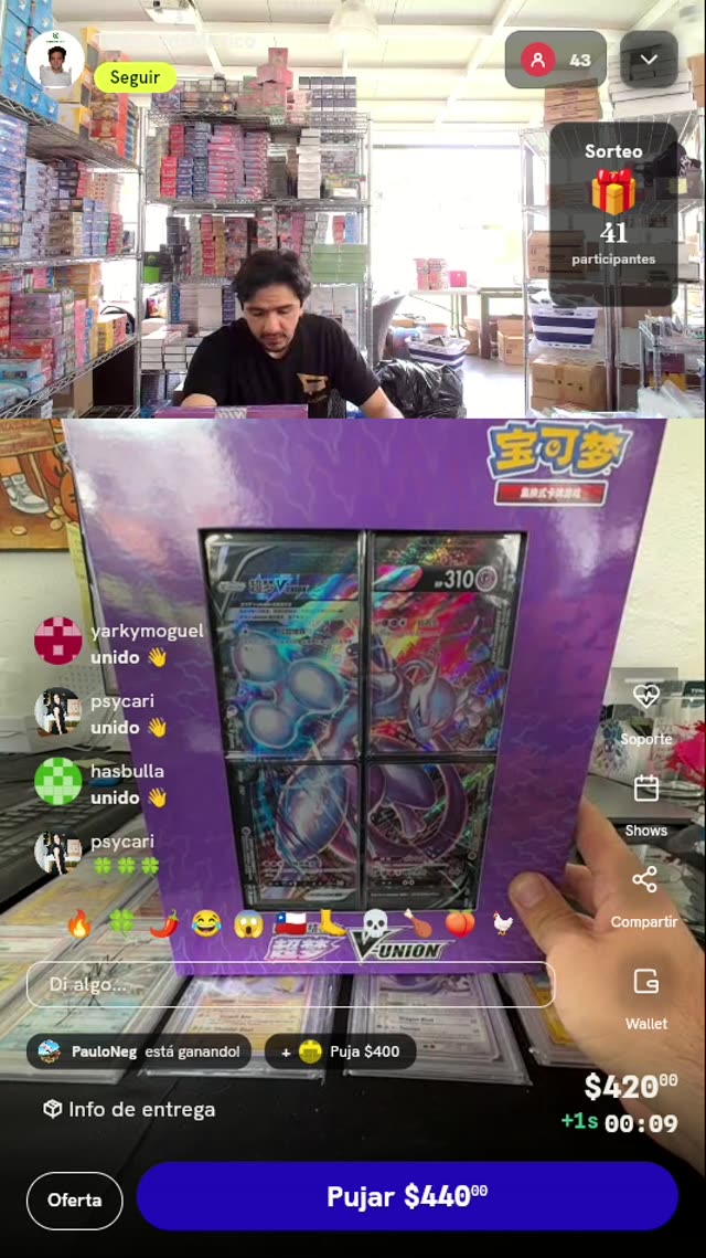 Caja Mewtwo V-UNION Pokémon TCG