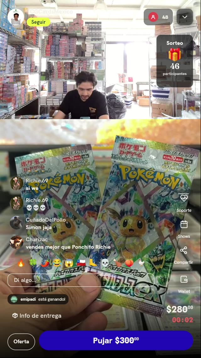 2 Sobres Pokémon Terastal Festival ex