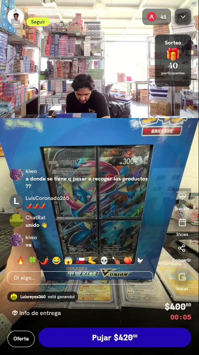 Caja Greninja V-UNION Chino Simplificado