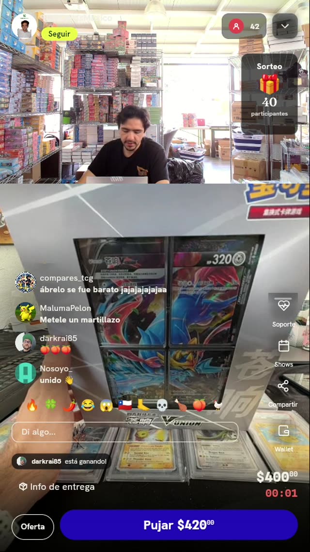 Caja Pokémon Zacian V-UNION Chino