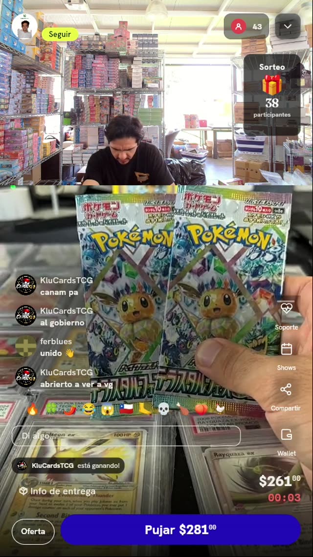 Sobres Pokémon Terastal Festival ex SV8a