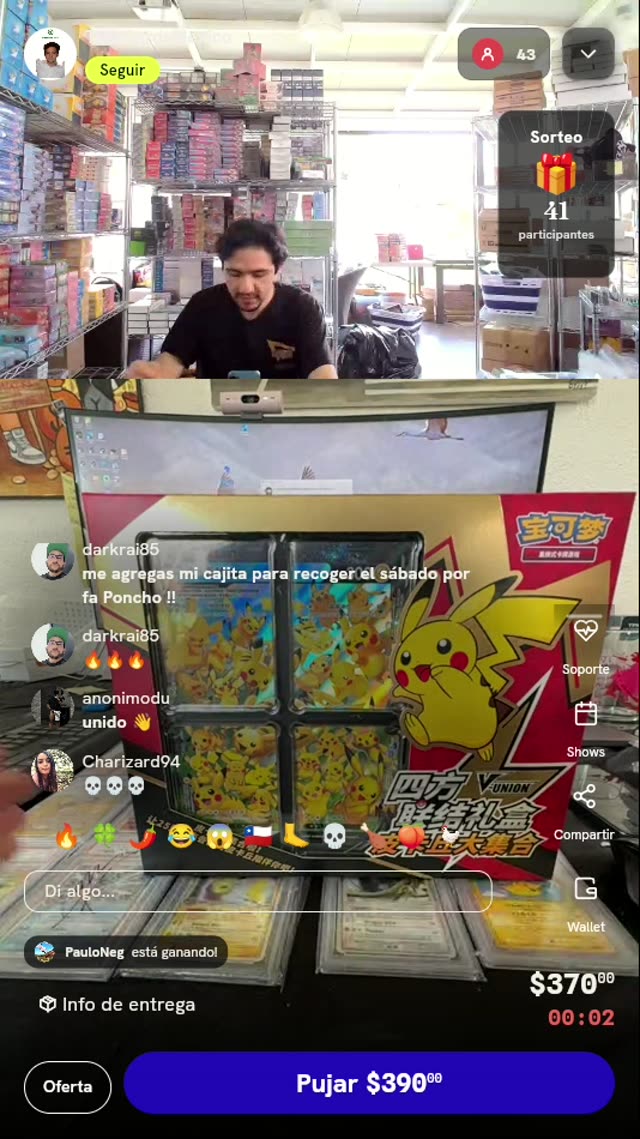 Caja Pikachu V-UNION Chino TCG