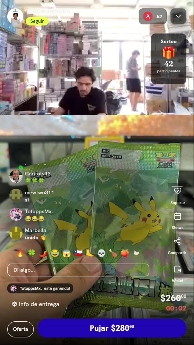 Sobres Pokémon TCG 151 Chino Simplificado