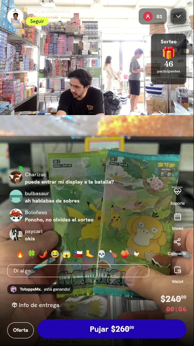 Sobres Pokémon TCG 151 Chino
