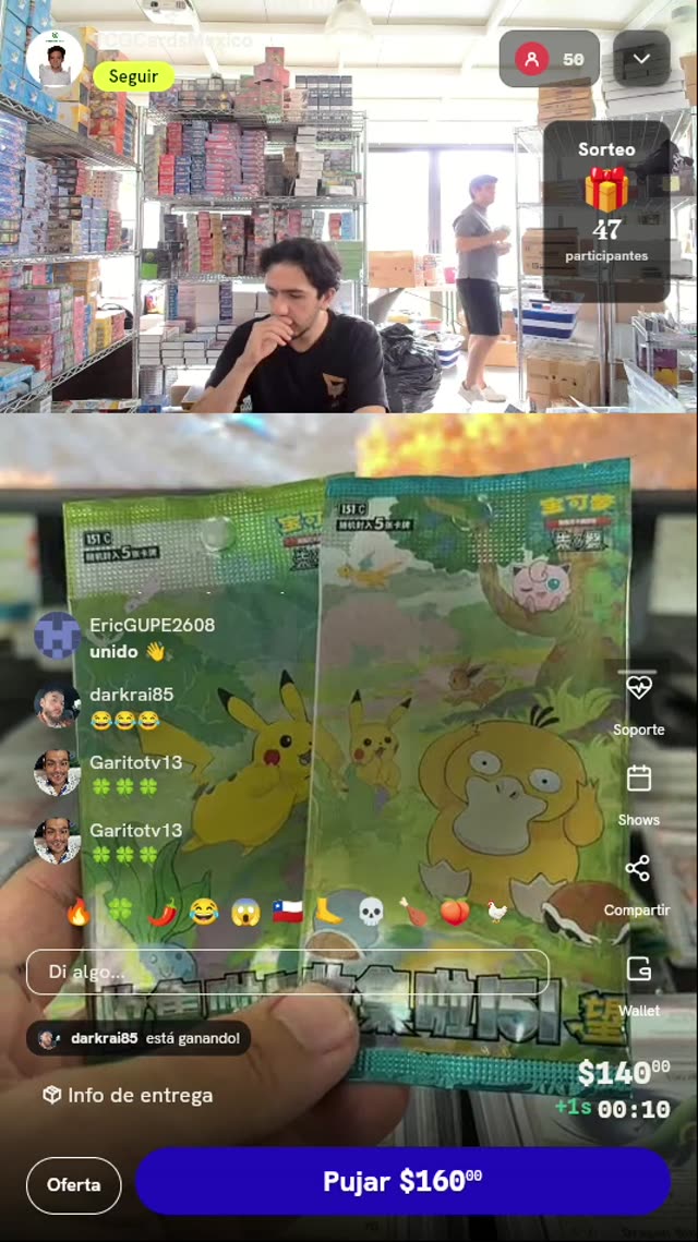 2 Sobres Pokémon TCG 151 Chino