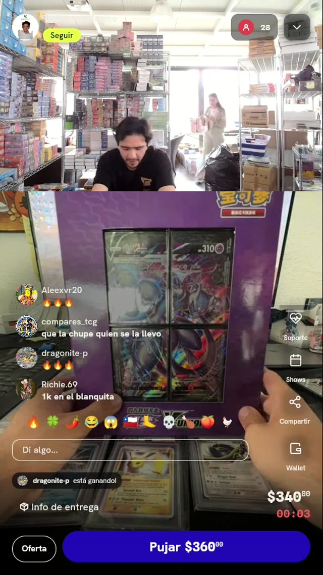 Caja Binder Mewtwo V-UNION Chino