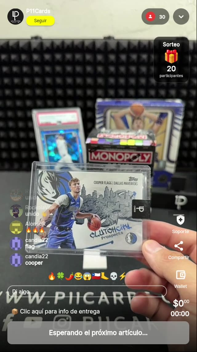 Cooper Flagg Topps Clutch City Prospects