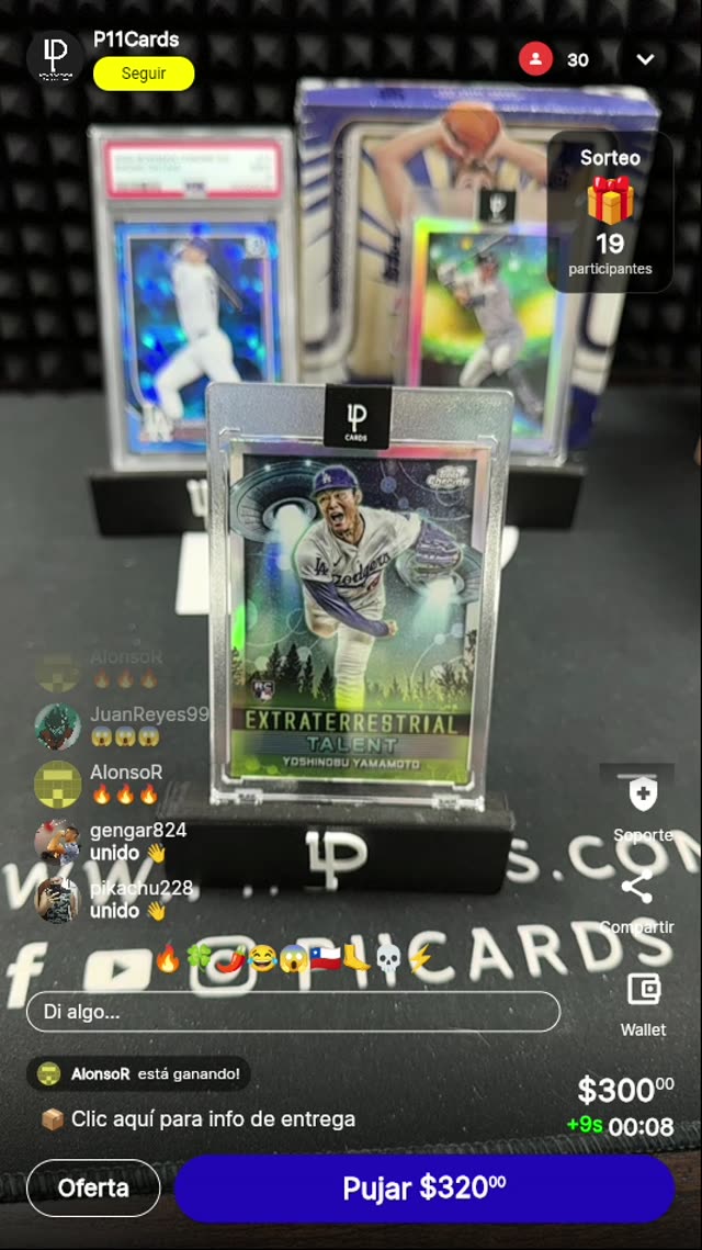 Yamamoto Topps Chrome Extraterrestrial Talent