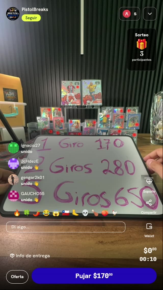 Giro de Tarjeta Coleccionable