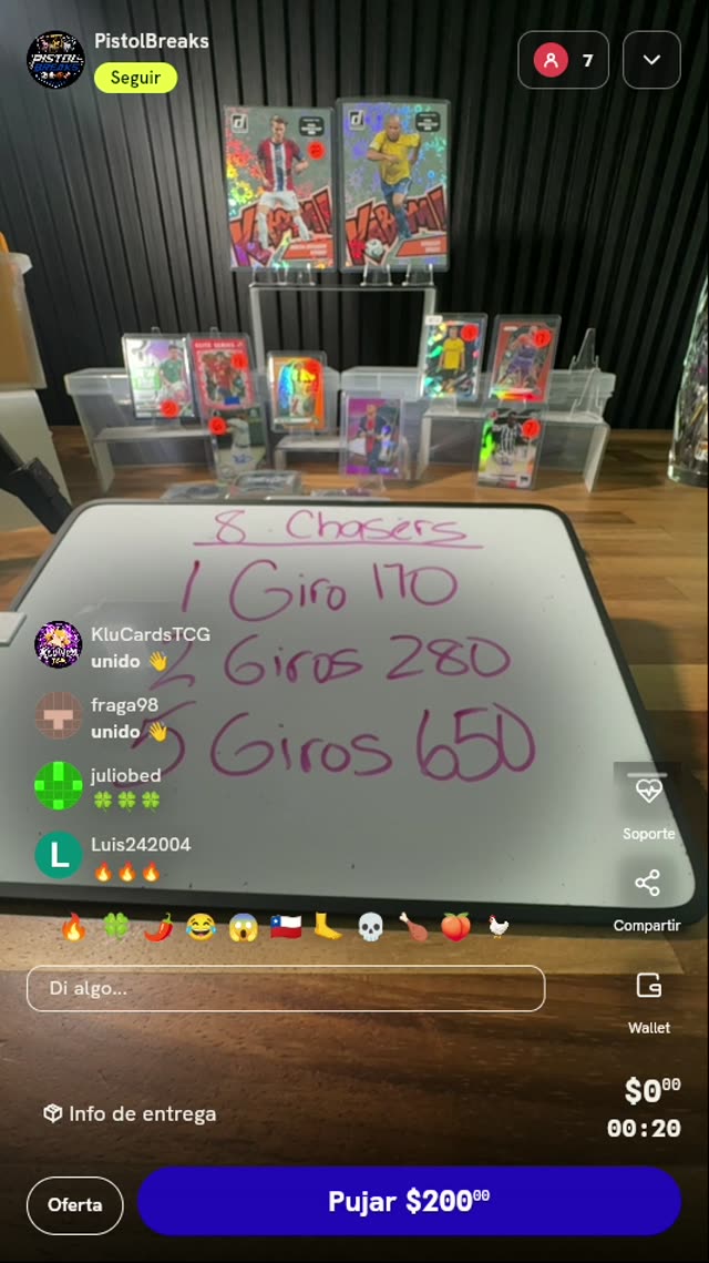 Giros para ruleta Panini Donruss