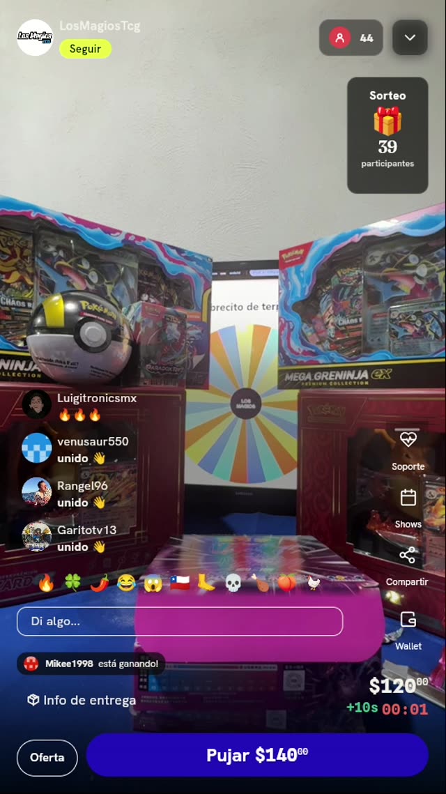 Giro de Ruleta Pokémon TCG