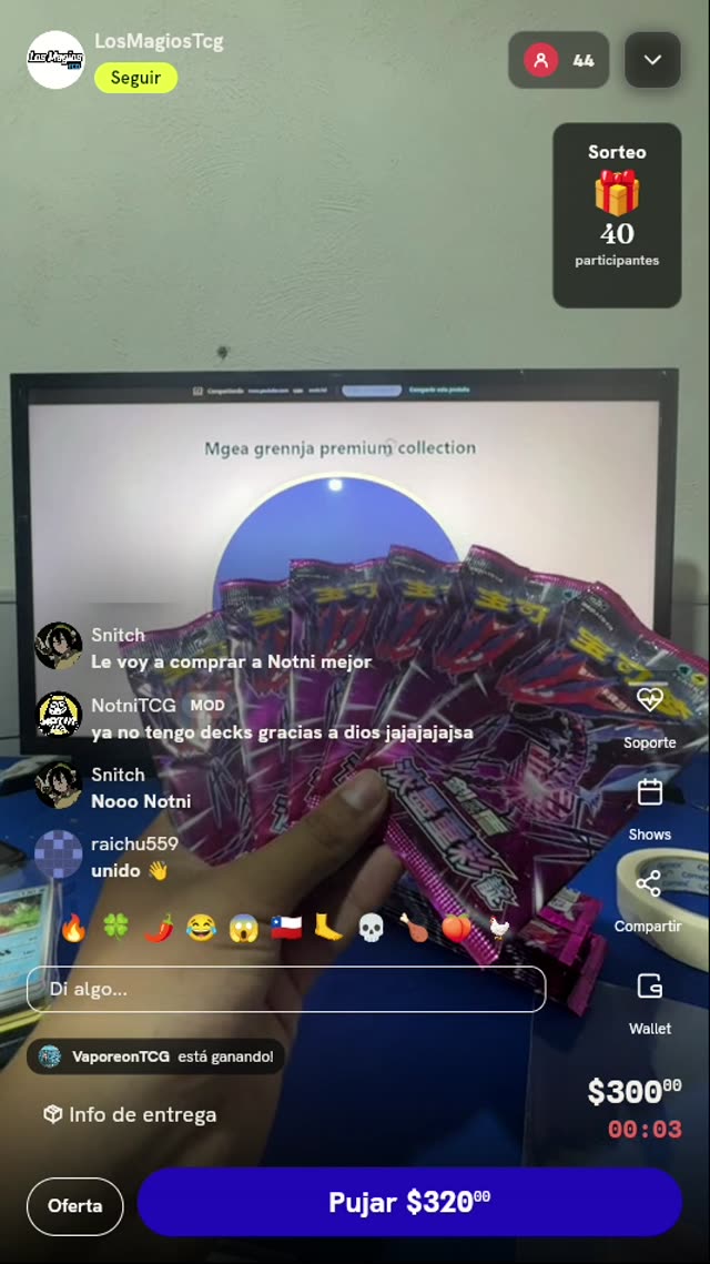 6 Sobres Pokémon TCG Chino