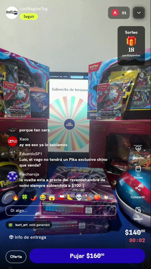 Sobre de Pokémon TCG Eternatus Chino