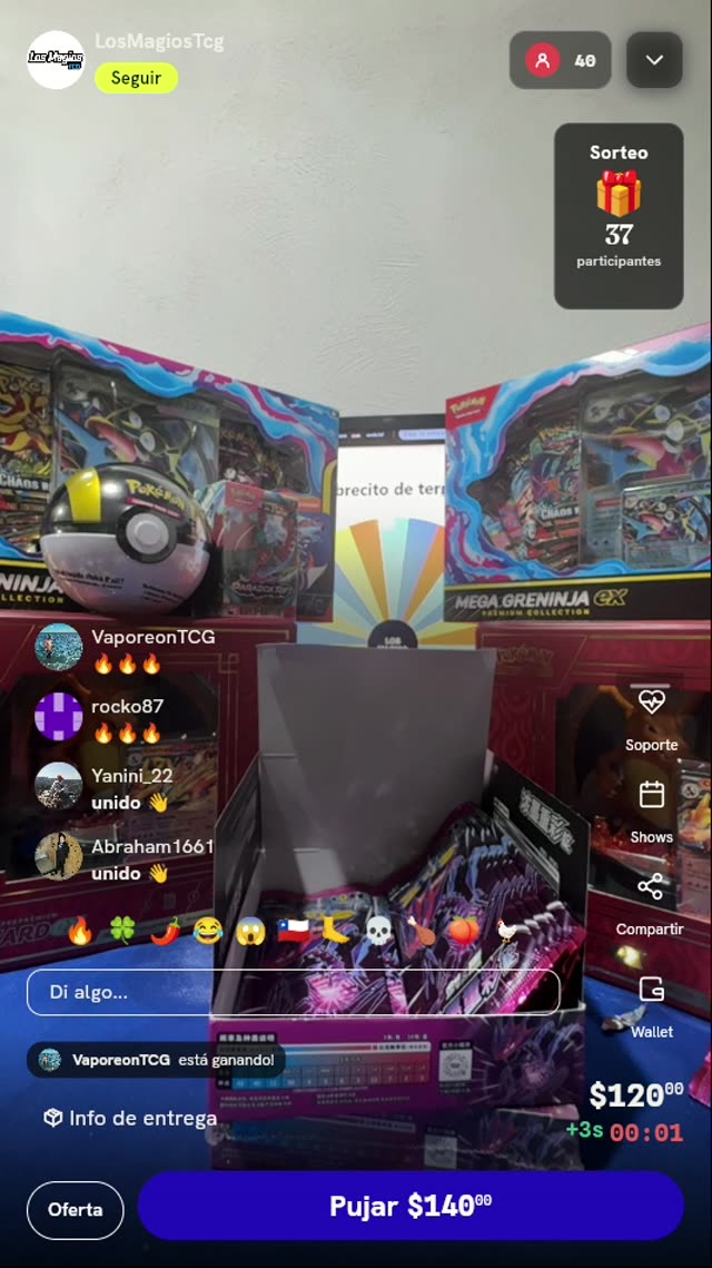 Giro de ruleta Pokémon TCG