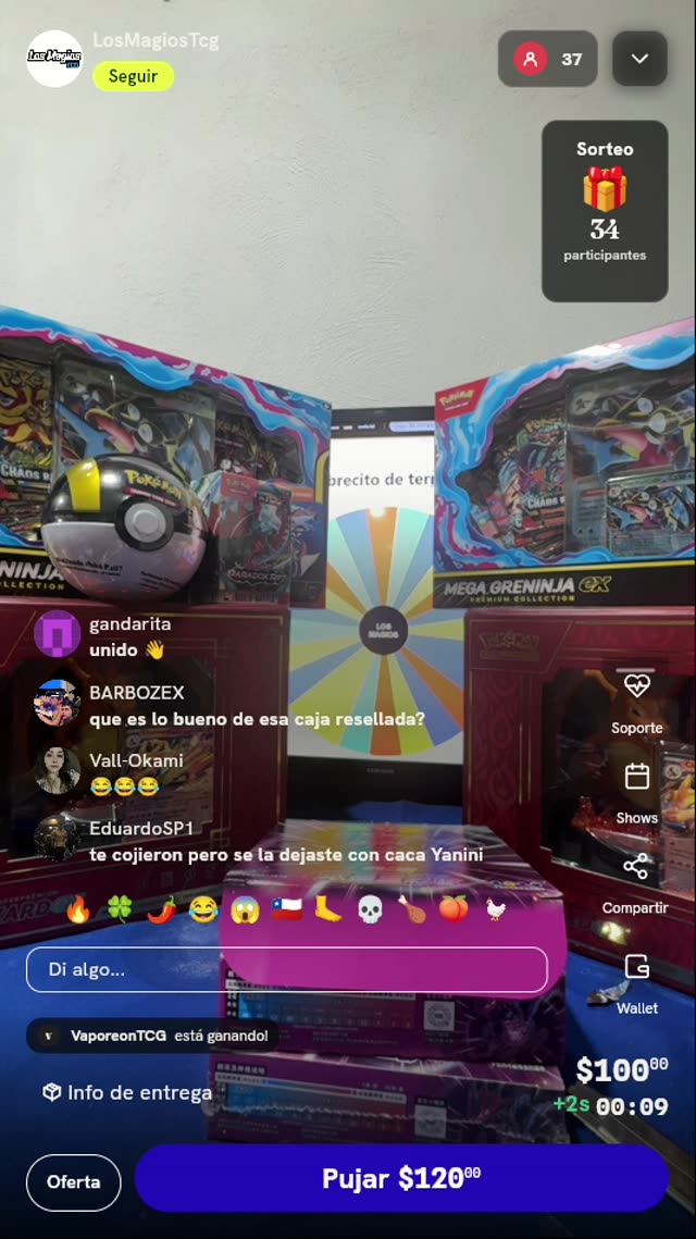 Giro de ruleta Pokémon TCG