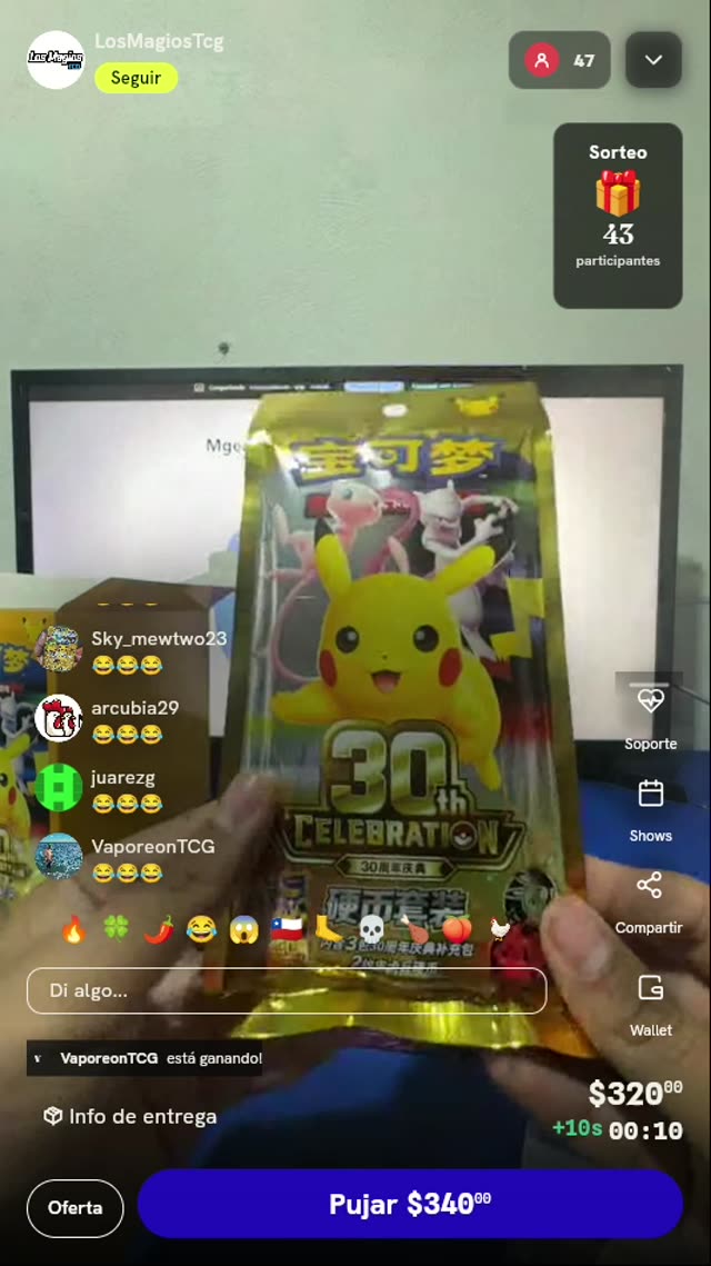 Sobre Pokémon TCG 30th Celebration Chino
