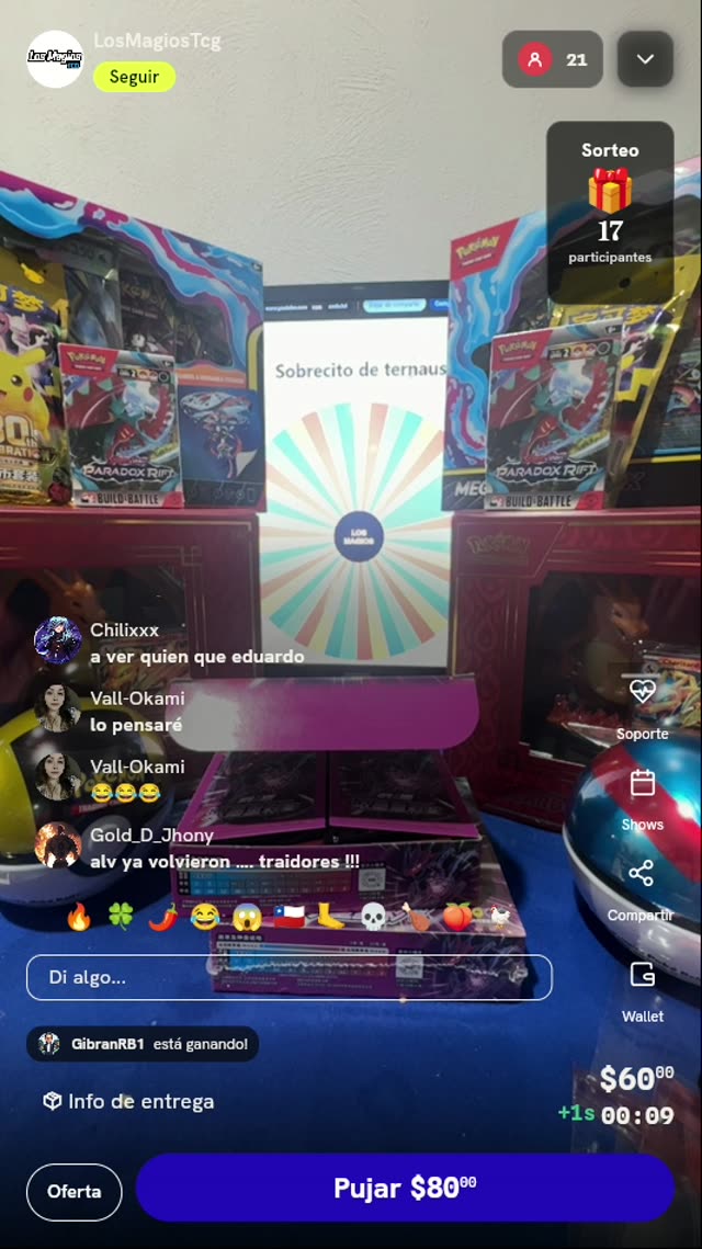 Sobre de Cartas Pokémon TCG