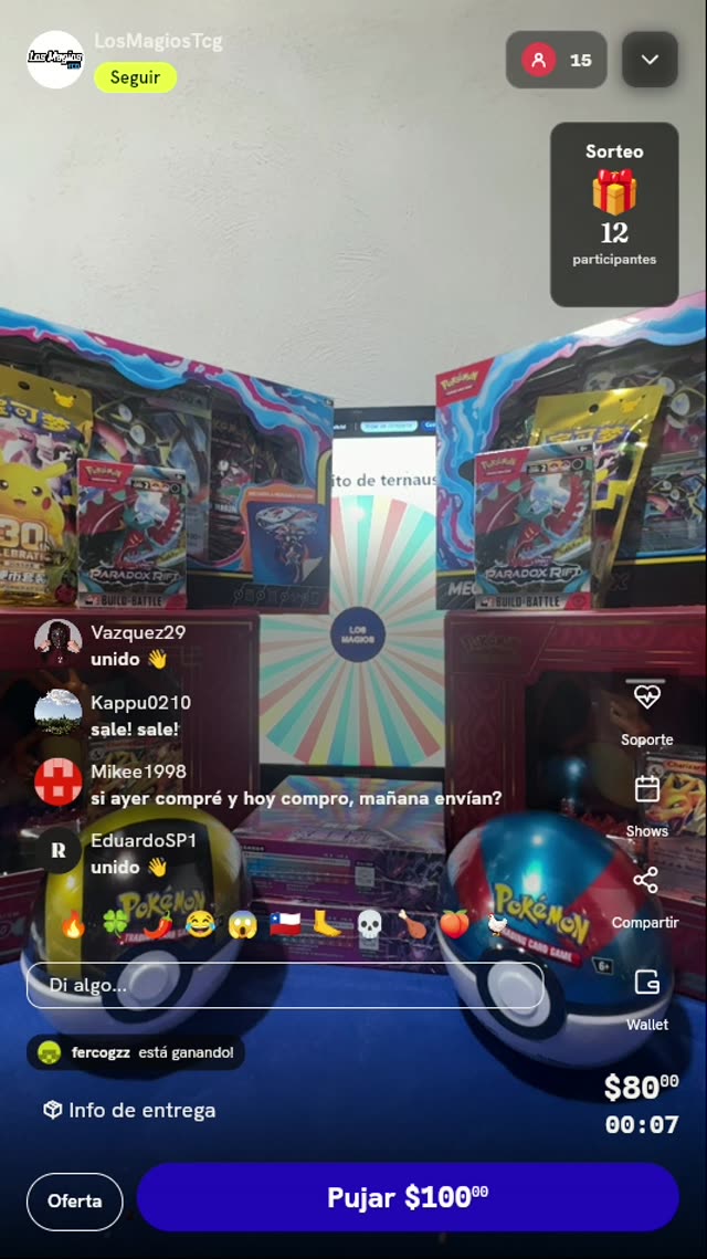 Giro de Ruleta Pokémon TCG