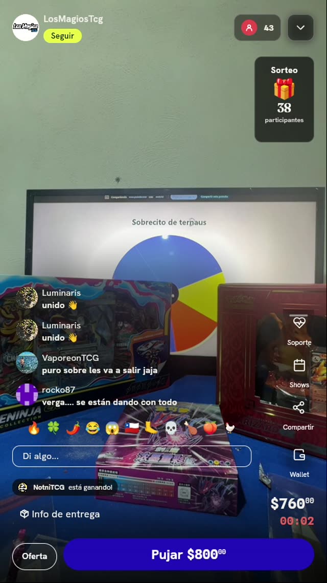 Giros en Ruleta Pokémon TCG