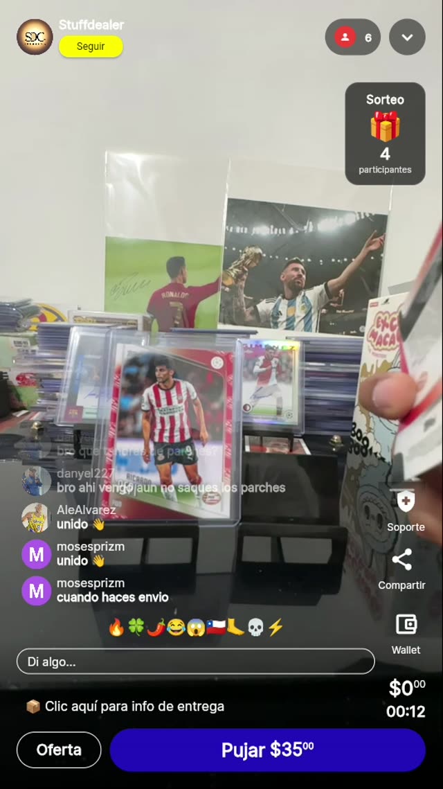 Trading Cards de fútbol variadas