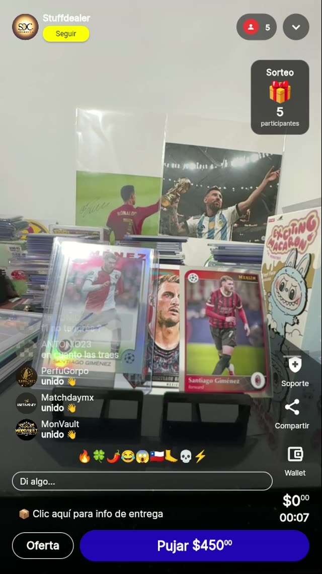 Santiago Giménez Panini FIFA 365