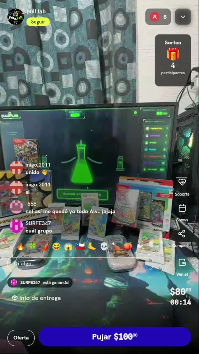 Tiro de ruleta Pokémon TCG