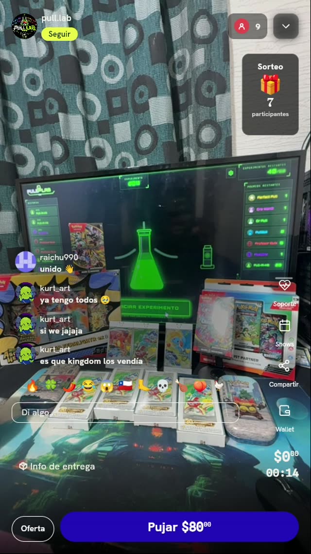 Tiro de Experimento Pull Lab Pokémon