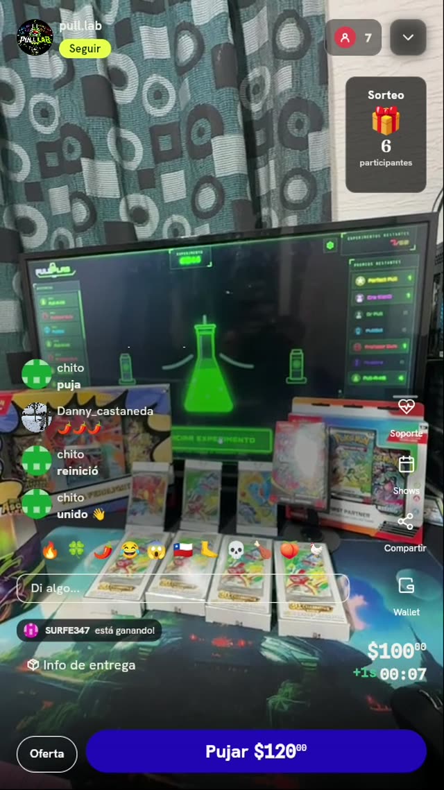 Tiros para Experimento Pokémon TCG